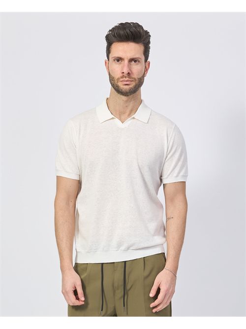 Polo homme Sette/Mezzo sans boutons SETTE/MEZZO | 650123OFF WHITE